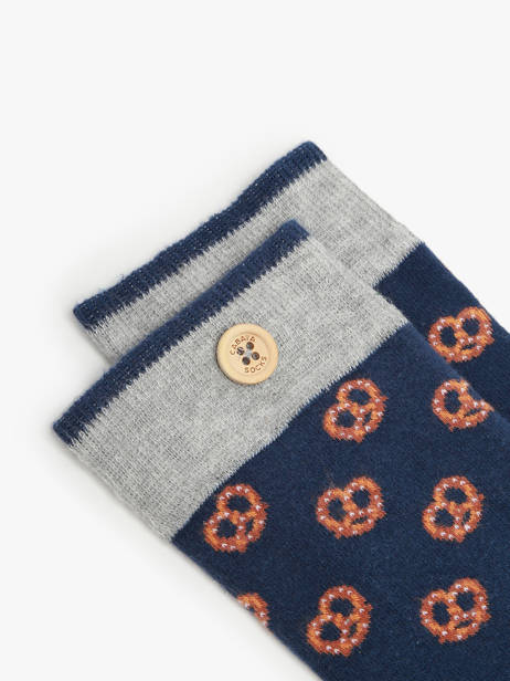 Sokken Cabaia Blauw socks men MAT ander zicht 1